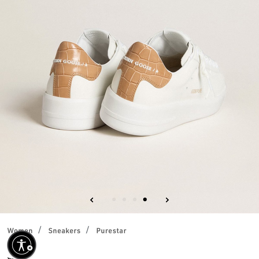 NEW without tags Golden Goose Purestar White and Brown - Picture 4 of 10